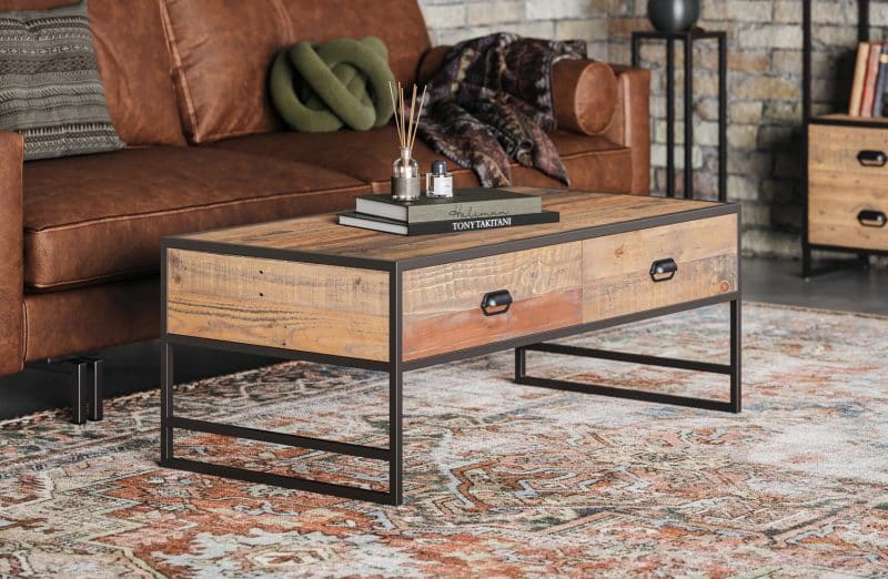 Baumhaus Ooki Coffee Table With Four Drawers