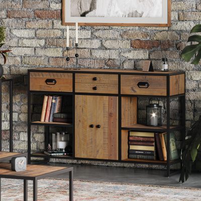 Baumhaus Ooki Large Console Table With Doors
