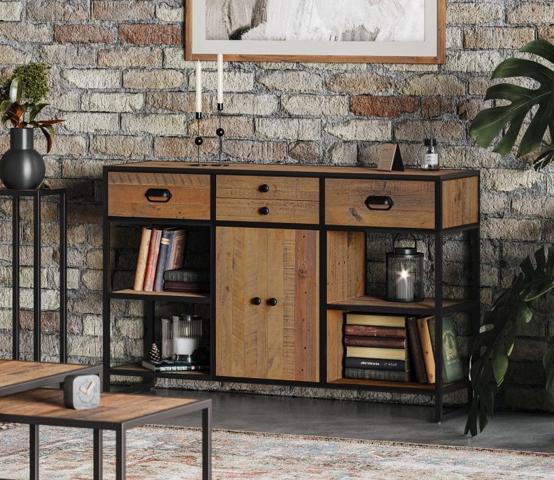 Baumhaus Ooki Large Console Table With Doors