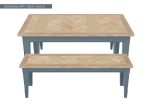 Baumhaus Signature Blue Dining Table The Home and Office Stores 8