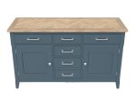 Baumhaus Signature Blue Large Sideboard The Home and Office Stores 5