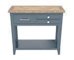 Baumhaus Signature Blue Reclaimed Small Console Table The Home and Office Stores 5