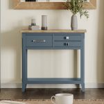 Baumhaus Signature Blue Reclaimed Small Console Table