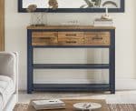 Baumhaus Splash of Blue Low Bookcase Console Table