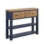 Baumhaus Splash of Blue Low Bookcase Console Table The Home and Office Stores 5