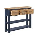 Baumhaus Splash of Blue Low Bookcase Console Table The Home and Office Stores 6