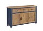 Baumhaus Splash of Blue Sideboard 3 Door 4 Drawer The Home and Office Stores