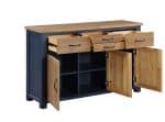 Baumhaus Splash of Blue Sideboard 3 Door 4 Drawer The Home and Office Stores 6