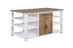 Baumhaus Splash of White Kitchen Island The Home and Office Stores 5