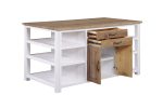 Baumhaus Splash of White Kitchen Island The Home and Office Stores 6