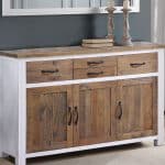 Baumhaus Splash of White Sideboard 3 Door 4 Drawer