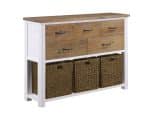 Baumhaus Splash of White Sideboard Console Table The Home and Office Stores