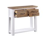 Baumhaus Splash of White Small Console Table The Home and Office Stores 6