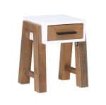 Baumhaus Trinity Reclaimed Open Side Table With One Drawer The Home and Office Stores