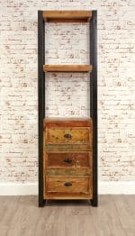 Baumhaus Urban Chic Alcove Bookcase With Drawers The Home and Office Stores