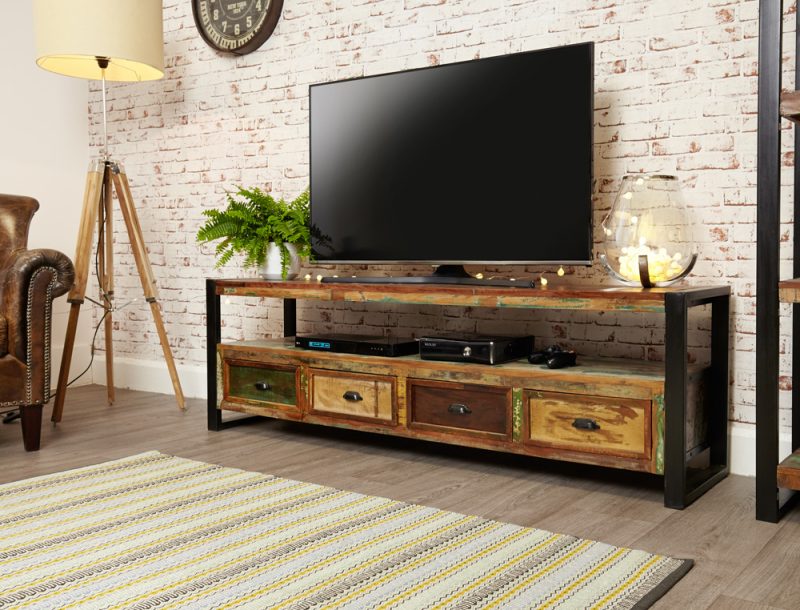 Baumhaus Urban Chic Open Widescreen Television Cabinet