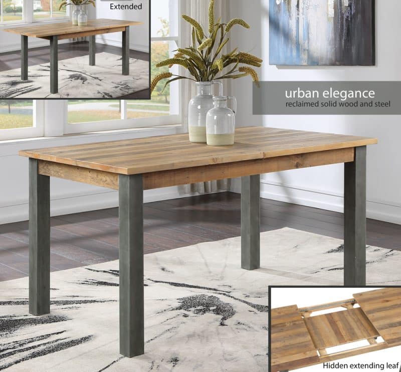 Baumhaus Urban Elegance Reclaimed Extending Dining Table