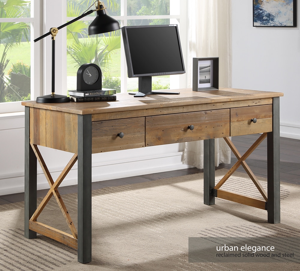 Baumhaus Urban Elegance Reclaimed Home Office Desk Dressing Table