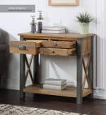 Baumhaus Urban Elegance Reclaimed Small Console Table The Home and Office Stores