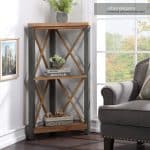 Baumhaus Urban Elegance Reclaimed Small Corner Bookcase