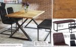 Baumhaus Urban Elegance Reclaimed Small Diagonal Leg Dining Table 95cm x 170cm The Home and Office Stores