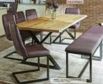 Baumhaus Urban Elegance Reclaimed Table Large Diagonal Leg Dining Table 95cm x 230cm