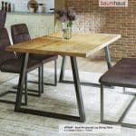 Baumhaus Urban Elegance Reclaimed Table Small Horizontal Leg Dining Table 95cm x 170cm