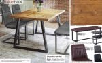 Baumhaus Urban Elegance Reclaimed Table Small Horizontal Leg Dining Table 95cm x 170cm The Home and Office Stores