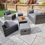 Signature Weave Chelsea Modular Grey Garden Sofa Set