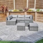 Signature Weave Chelsea Modular Grey Garden Sofa Set The Home and Office Stores