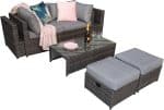 Signature Weave Chelsea Modular Grey Garden Sofa Set The Home and Office Stores