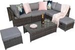 Signature Weave Chelsea Modular Grey Garden Sofa Set The Home and Office Stores