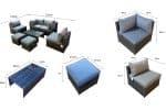 Signature Weave Chelsea Modular Grey Garden Sofa Set The Home and Office Stores