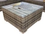 Signature Weave Georgia Brown Corner Sofa Ice Bucket Coffee Table Set The Home and Office Stores