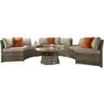 Signature Weave Juliet Half Moon Brown Garden Sofa Set The Home and Office Stores