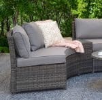 Signature Weave Juliet Half Moon Grey Garden Sofa Set The Home and Office Stores