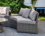 Signature Weave Juliet Half Moon Grey Garden Sofa Set The Home and Office Stores