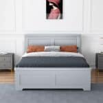 Flintshire Furniture Conway Grey 4 Drawer Pine Bed The Home and Office Stores