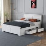 Flintshire Furniture Conway white 4 drawer pine bed