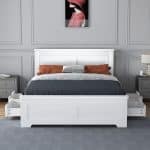 Flintshire Furniture Conway White 4 Drawer Pine Bed The Home and Office Stores