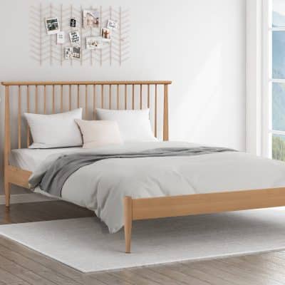 Flintshire Furniture Grosvenor light oak bed