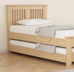 Flintshire Furniture Hendre Guest Bed Oak The Home and Office Stores