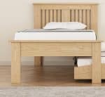 Flintshire Furniture Hendre Guest Bed Oak The Home and Office Stores