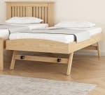 Flintshire Furniture Hendre Guest Bed Oak The Home and Office Stores