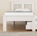 Flintshire Furniture Hendre Guest Bed White The Home and Office Stores