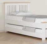 Flintshire Furniture Hendre Guest Bed White Oak The Home and Office Stores