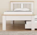 Flintshire Furniture Hendre Guest Bed White Oak The Home and Office Stores