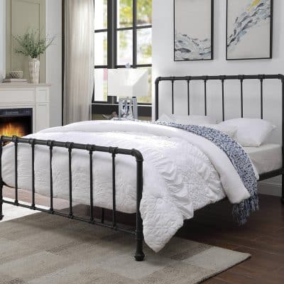 Flintshire Furniture Kinnerton black metal bed