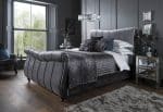 Flintshire Furniture Leona Titanium Fabric Sleigh Bed The Home and Office Stores 6