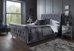 Flintshire Furniture Montana Titanium Fabric Sleigh Bed The Home and Office Stores 6